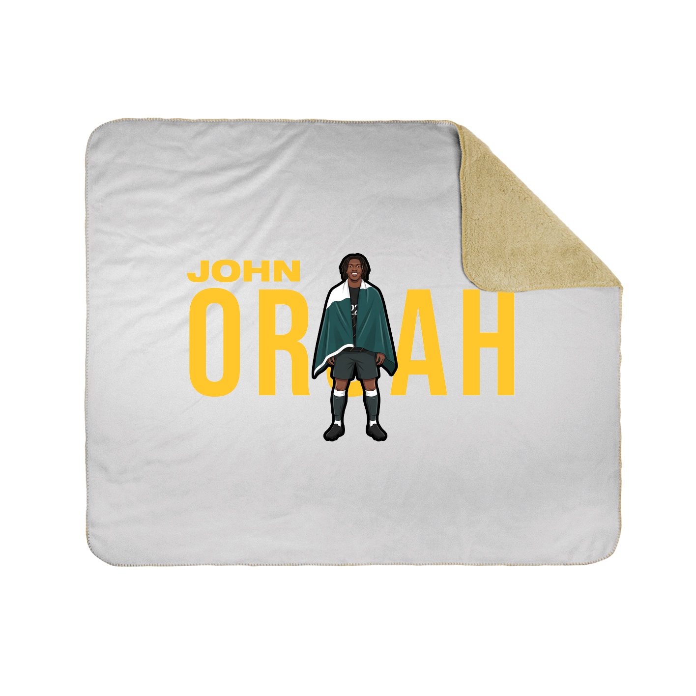 Throw Blanket — Player Name in White
