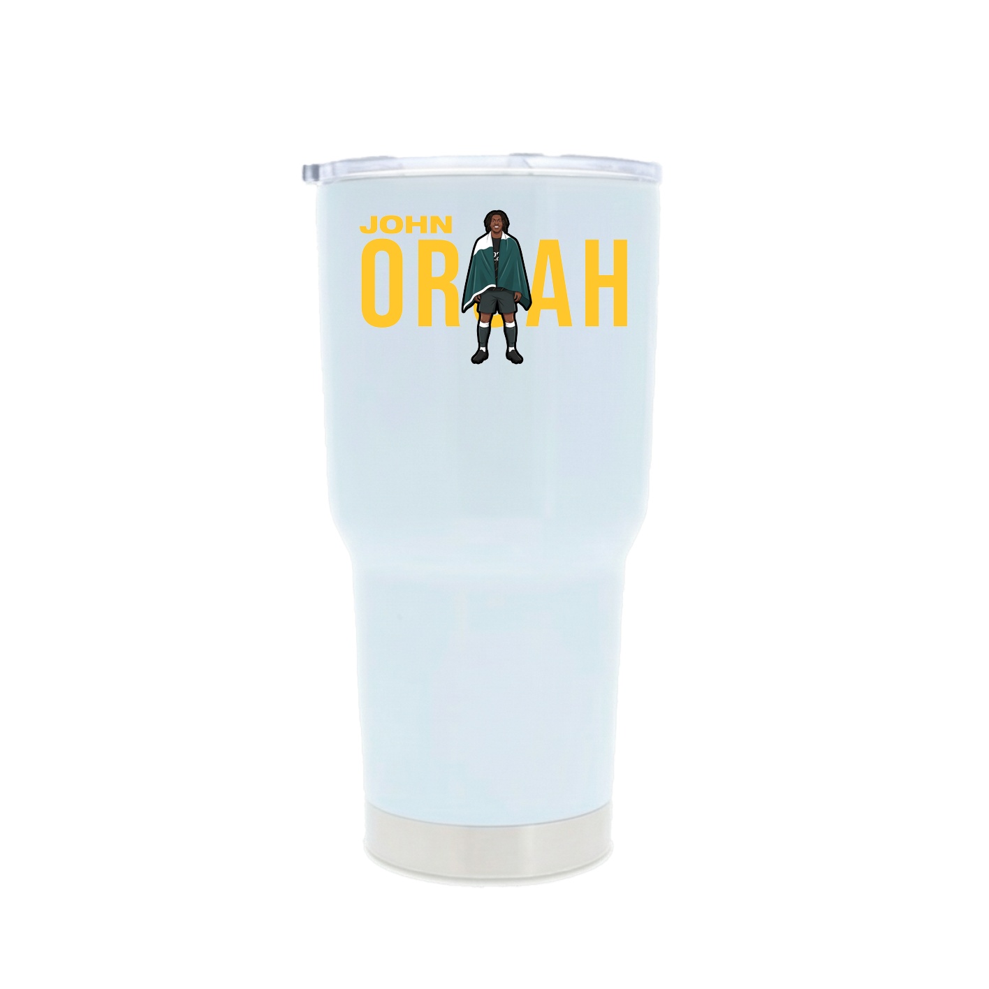 30oz Stainless Steel Tumbler — Player Name in White