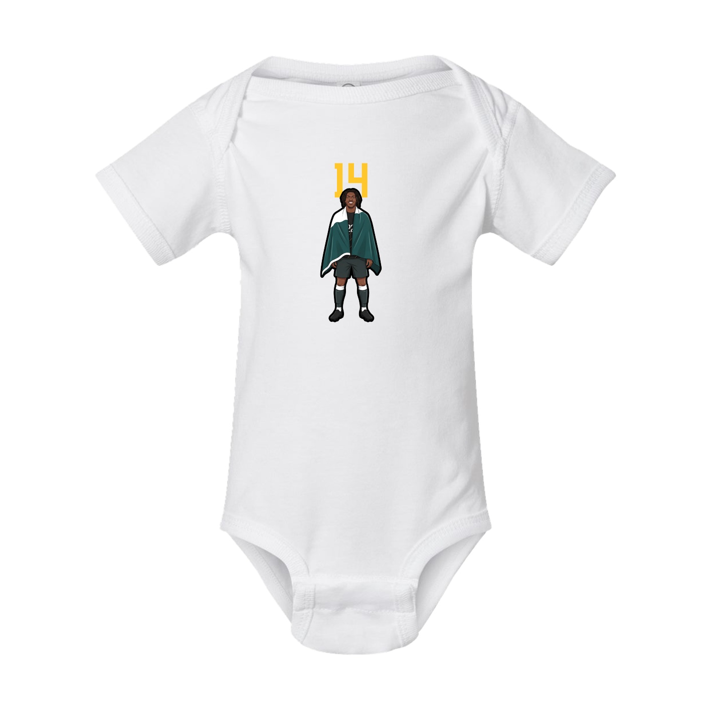 Baby Onesie — Number Top in White