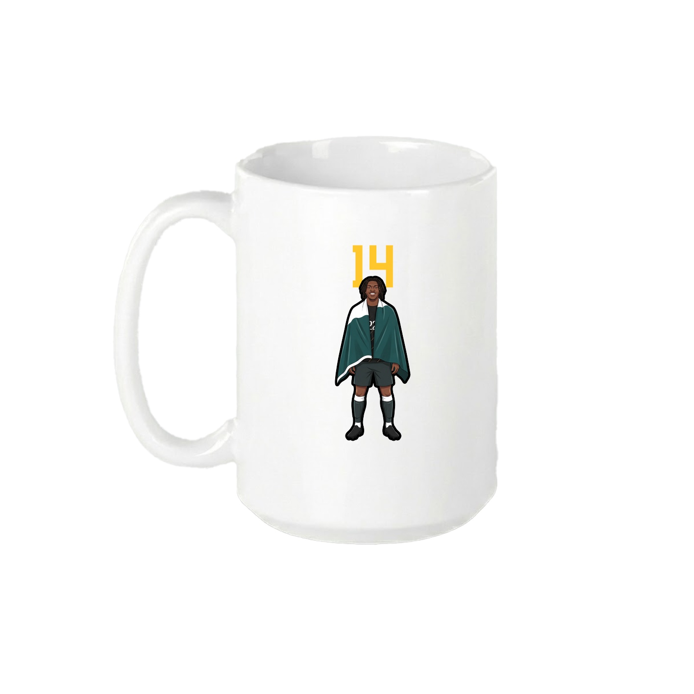15oz Coffee Mug — Number Top in White