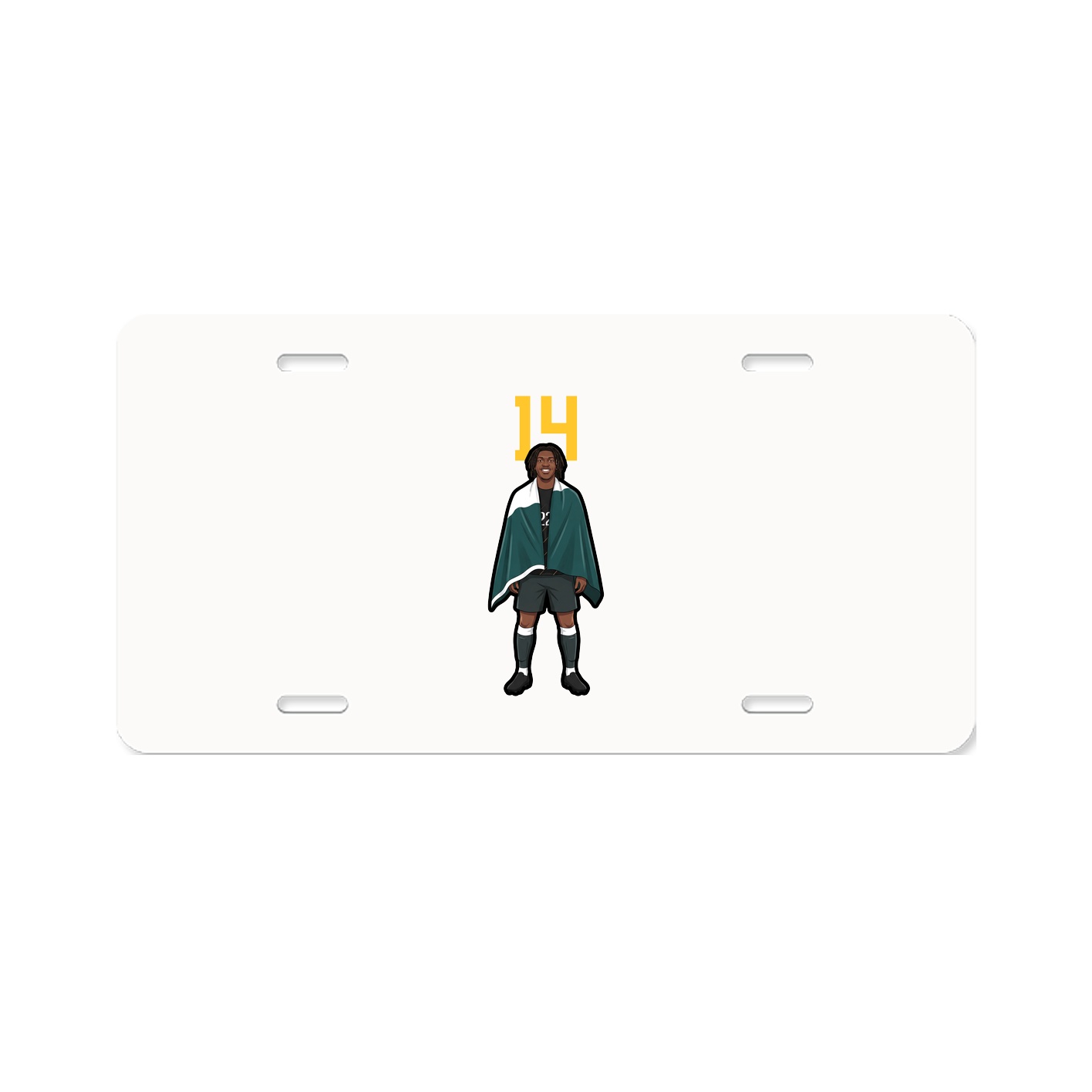 License Plate — Number Top in Classic