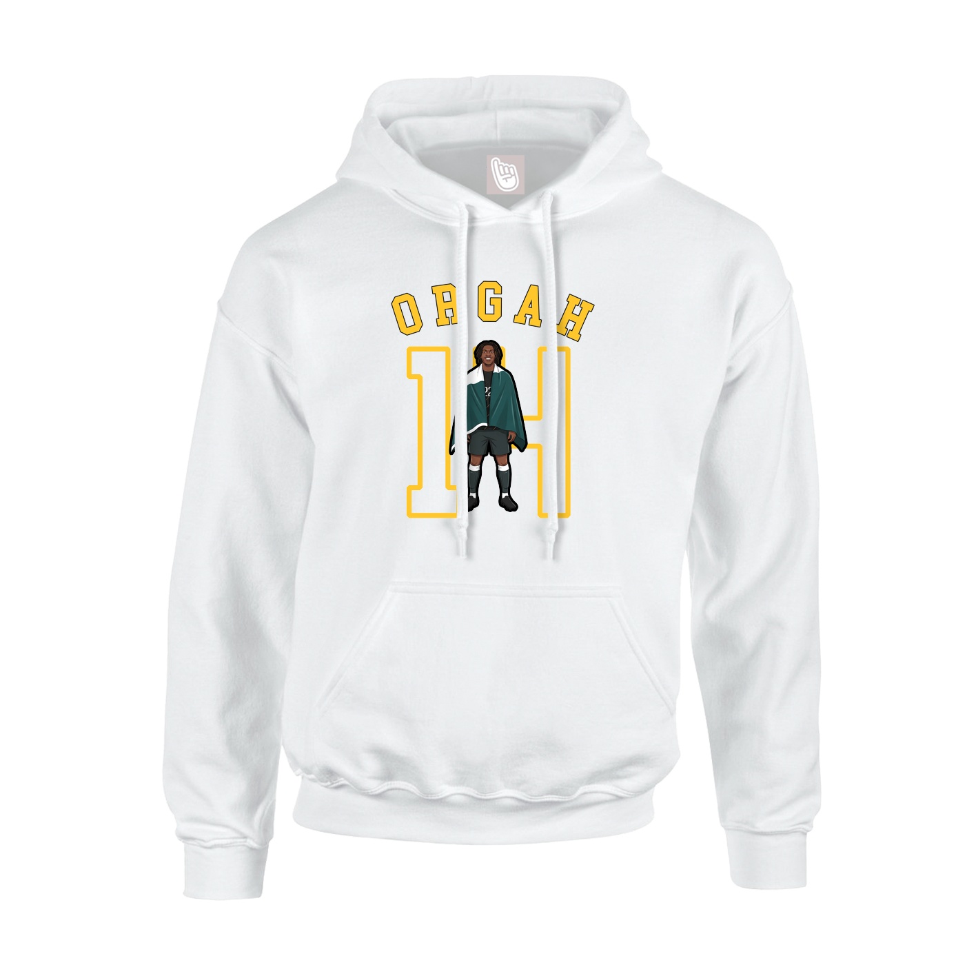 Youth Hoodie — Shirsey Arch in White