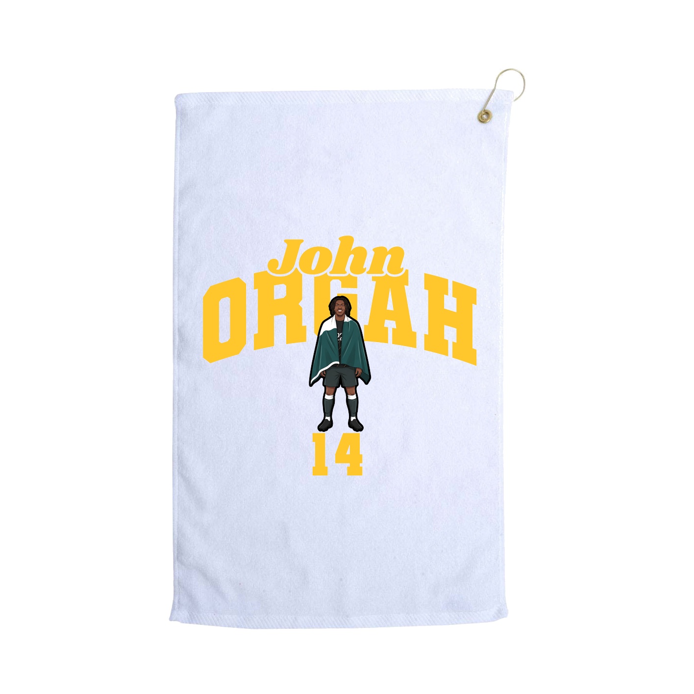 Golf Towel — Signature Arch in White