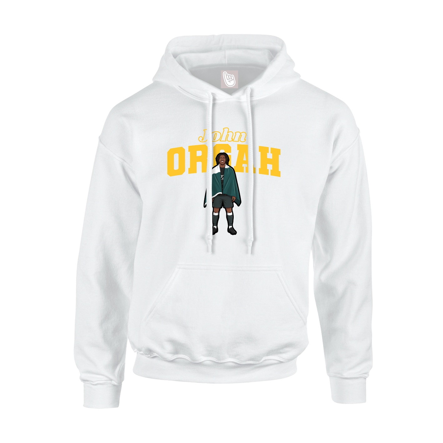 Hoodie — Name Arch in White