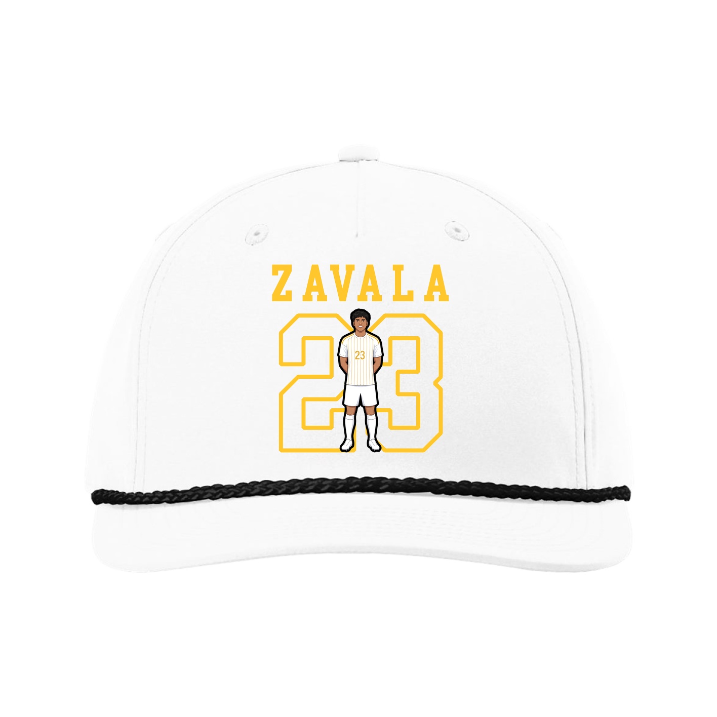 Five-Panel Classic Rope Cap — Shirsey in White