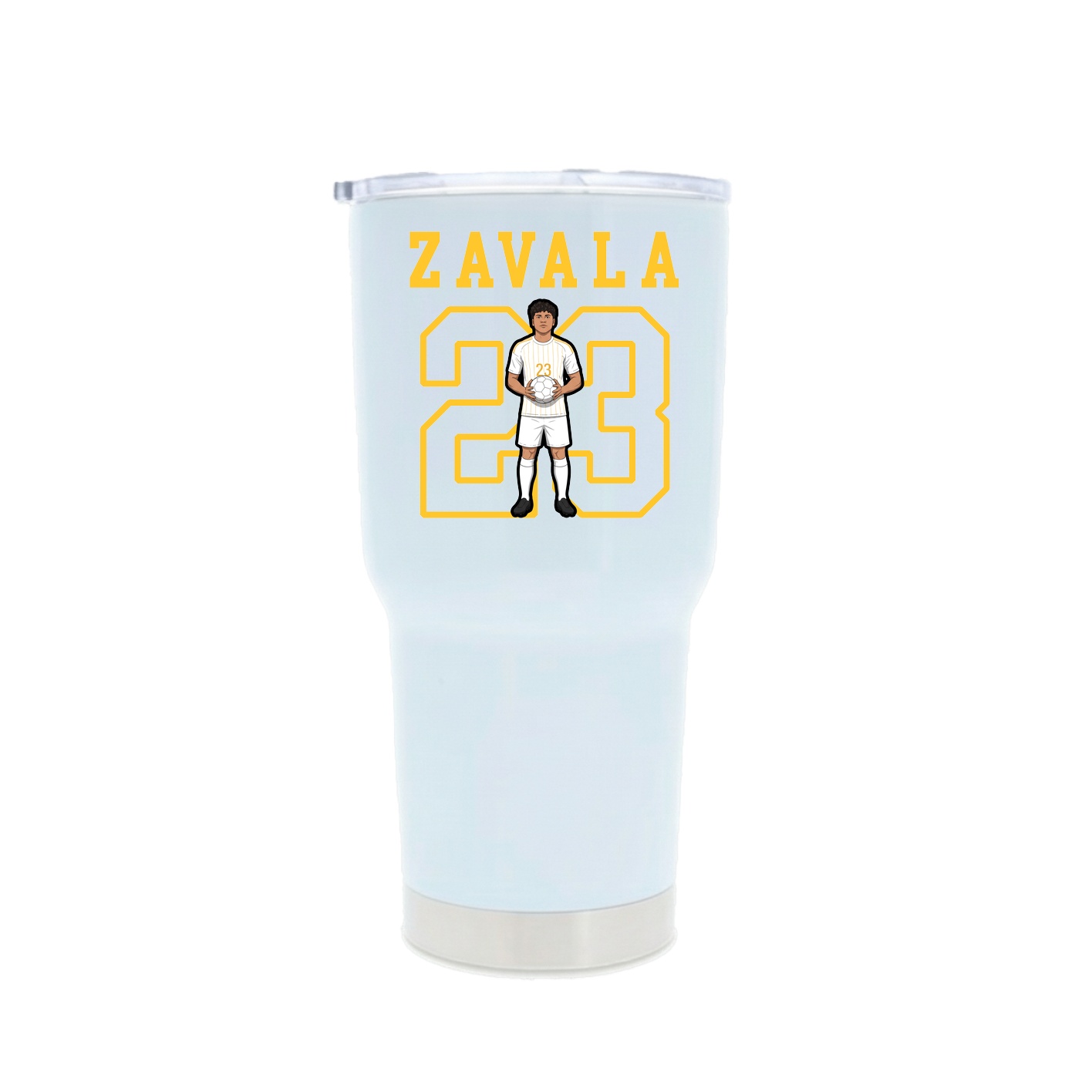 30oz Stainless Steel Tumbler — Shirsey in White