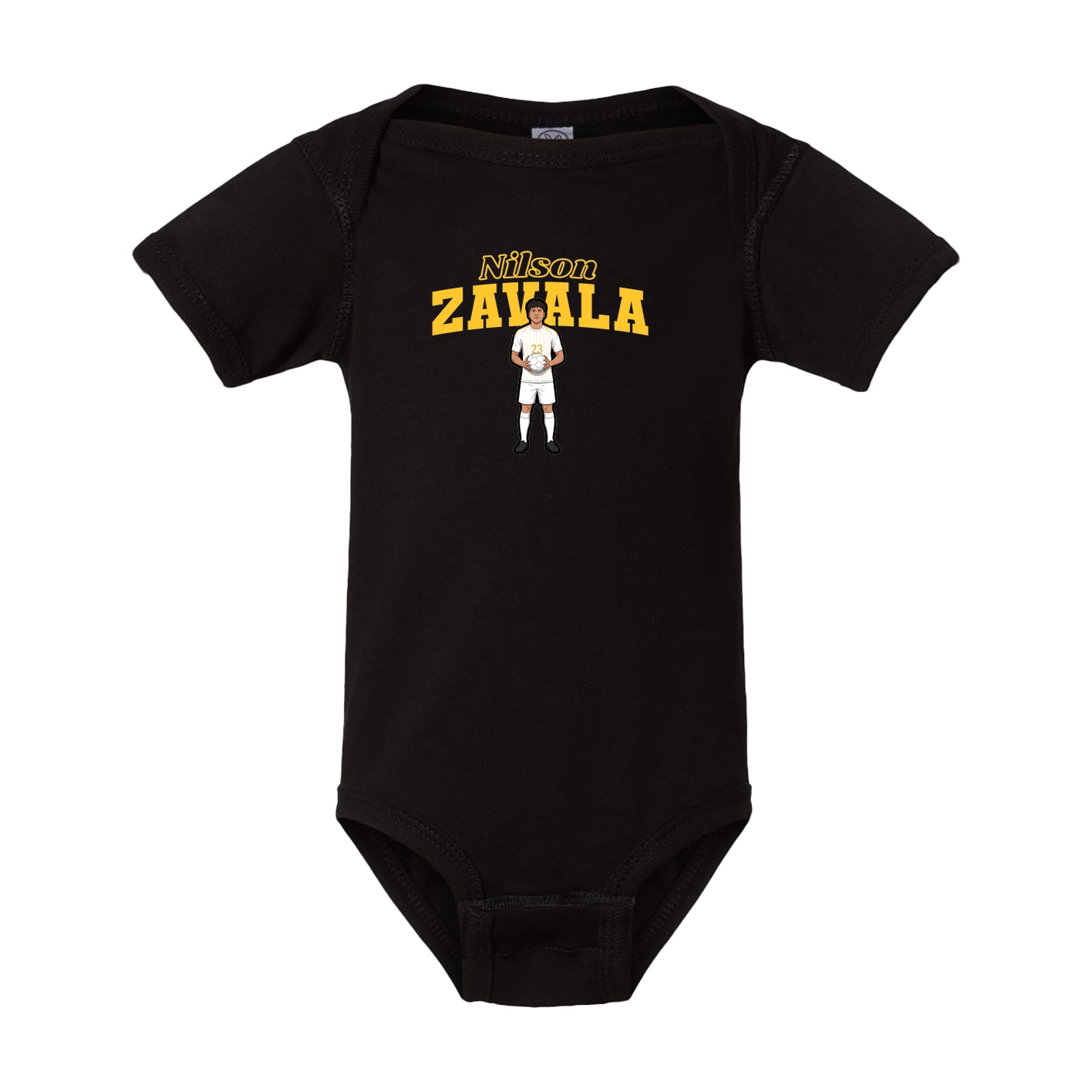 Baby Onesie — Name Arch in Black