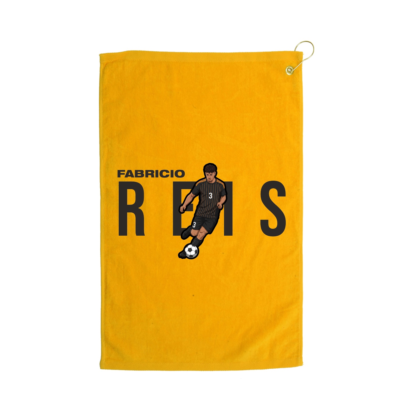 Golf Towel — Player Name in Gold