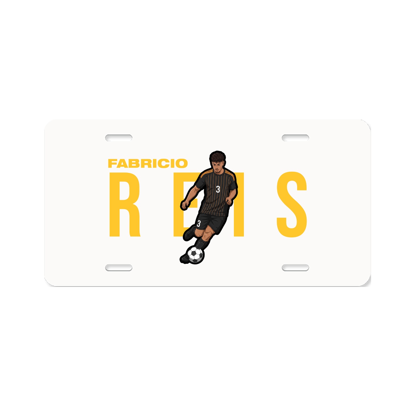License Plate — Player Name in Classic