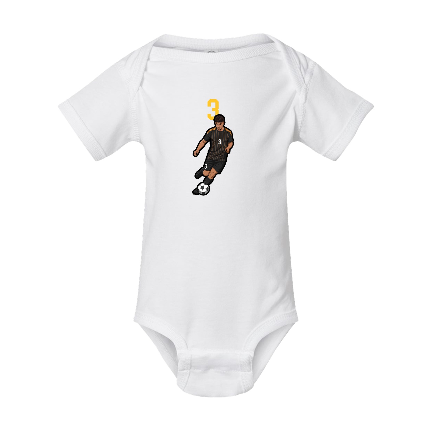 Baby Onesie — Number Top in White