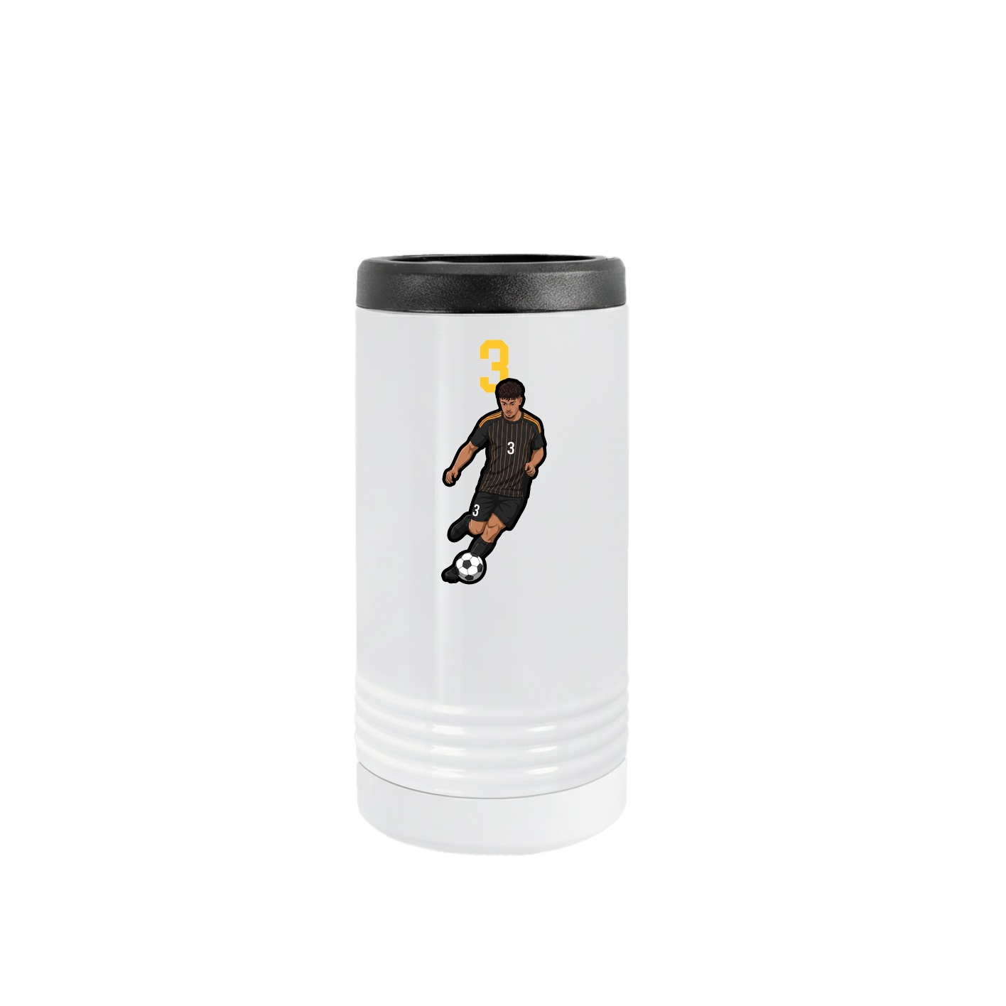 Slim Beverage Holder — Number Top in White