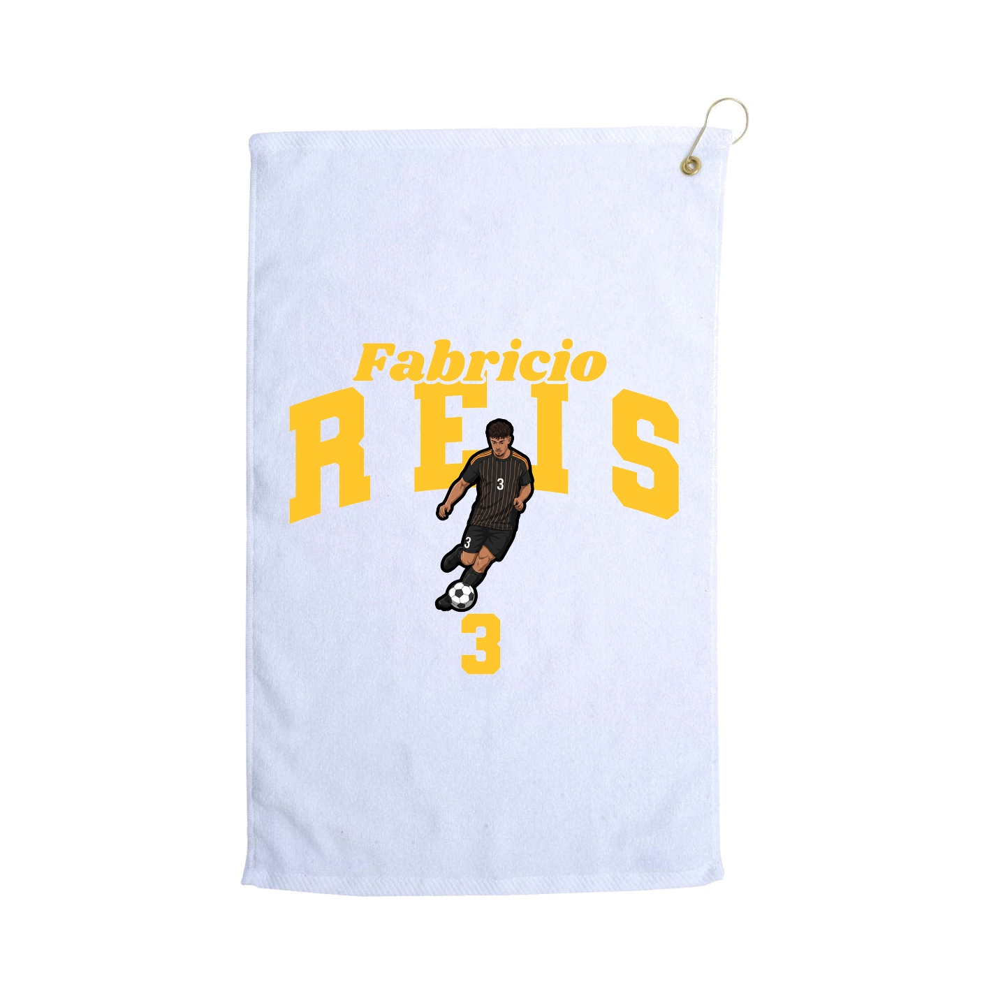 Golf Towel — Signature Arch in White