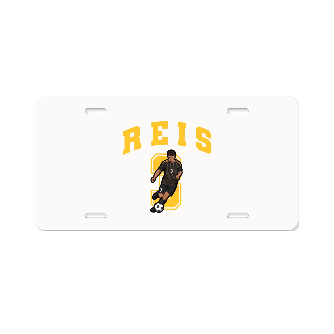 License Plate — Number in Classic