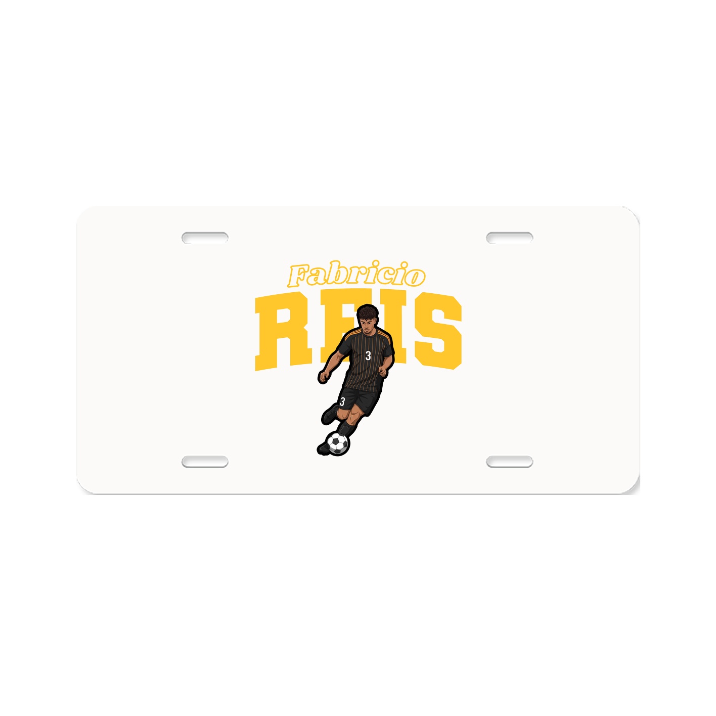 License Plate — Name Arch in Classic