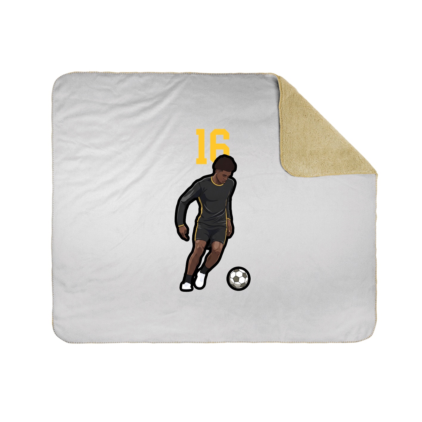 Throw Blanket — Number Top in White