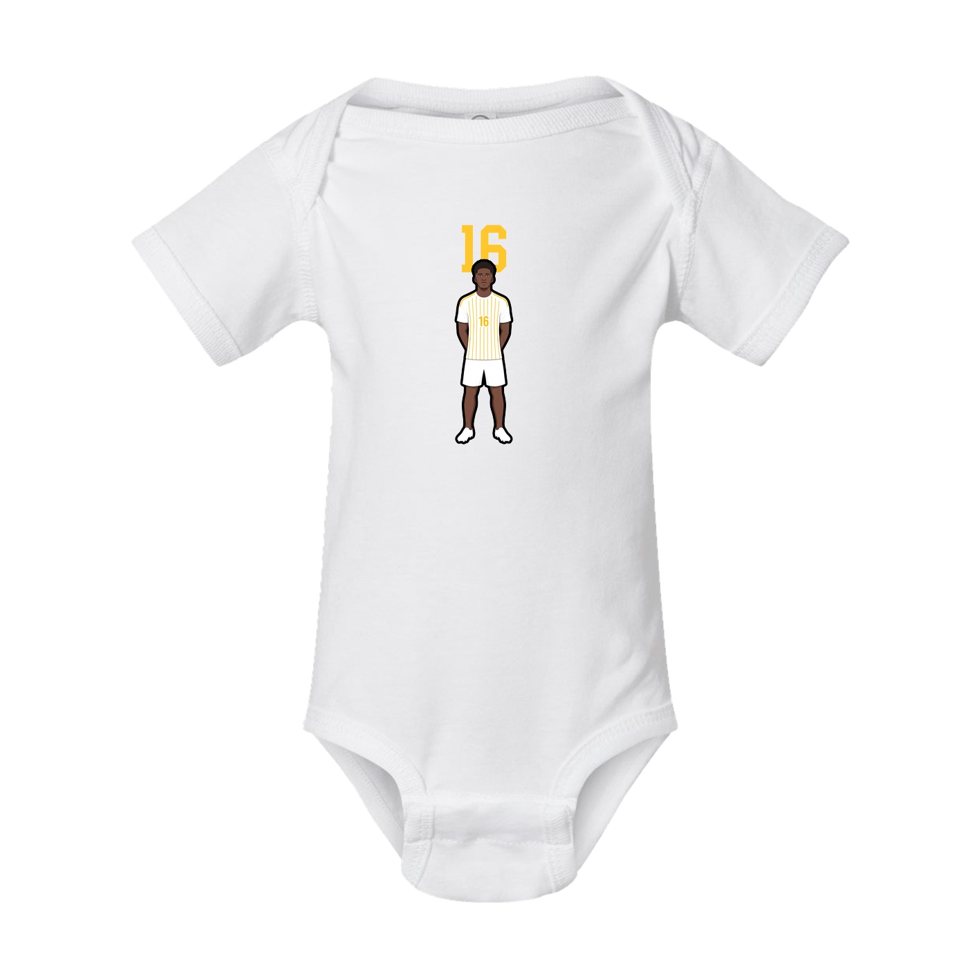 Baby Onesie — Number Top in White