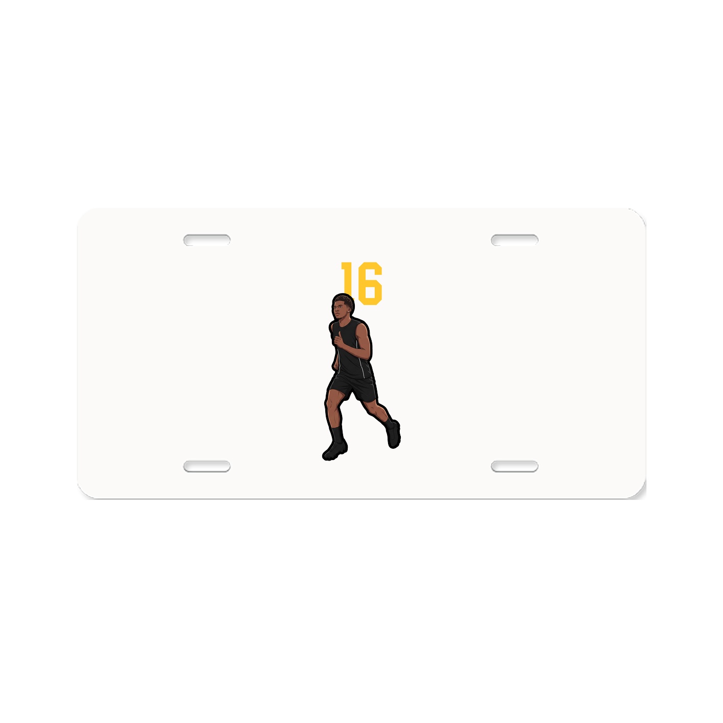 License Plate — Number Top in Classic