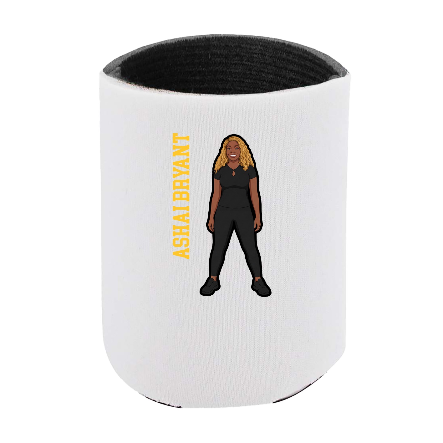 Can Holder — Name Vertical in White