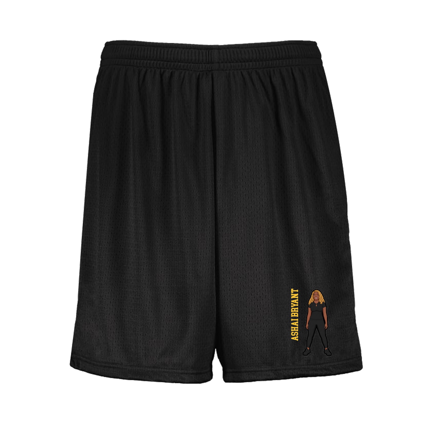 Shorts — Name Vertical in Black
