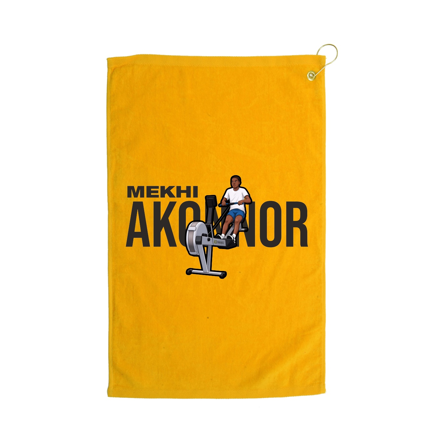 Golf Towel — Player Name in Gold