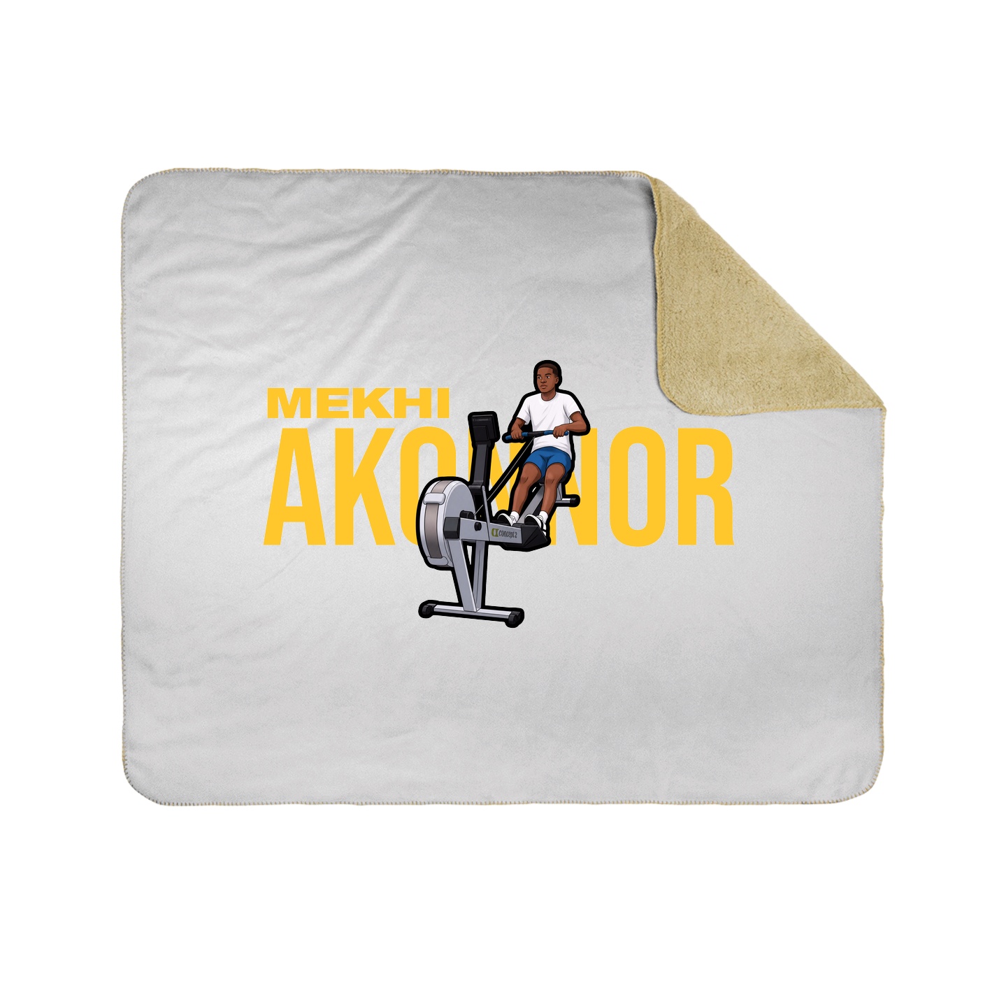 Throw Blanket — Player Name in White