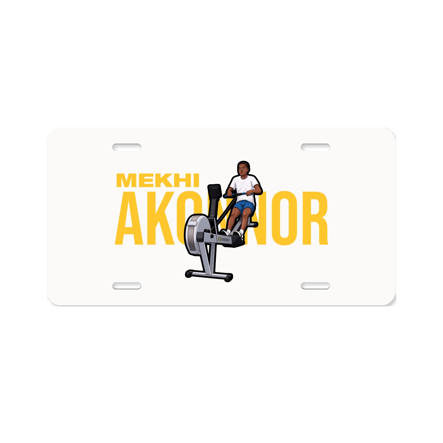 License Plate — Player Name in Classic