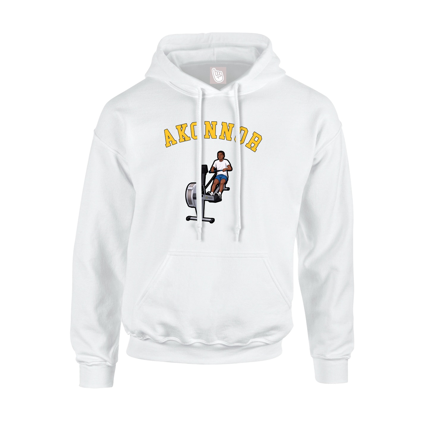 Youth Hoodie — Shirsey Arch in White