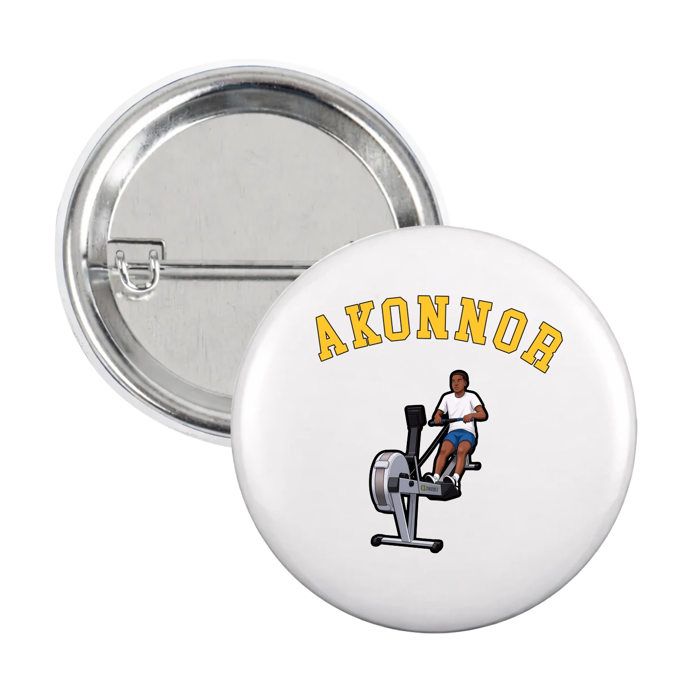 Game Day Button — Shirsey Arch in White