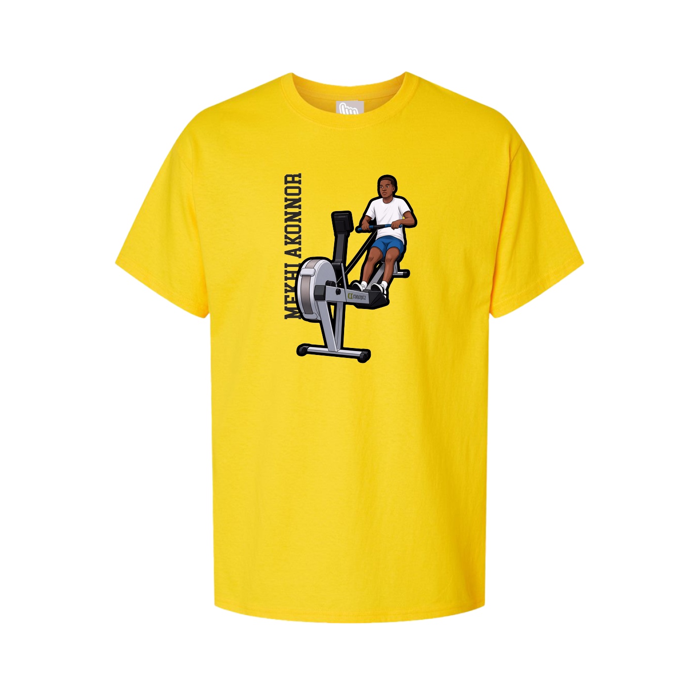 Tee — Name Vertical in Gold