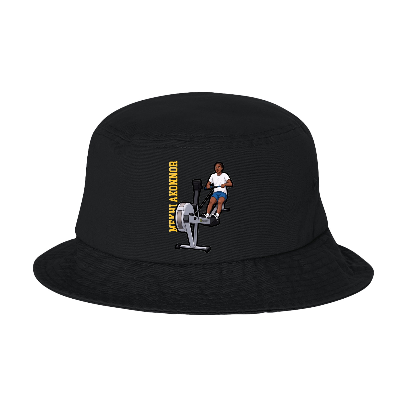 Bucket Cap — Name Vertical in Black