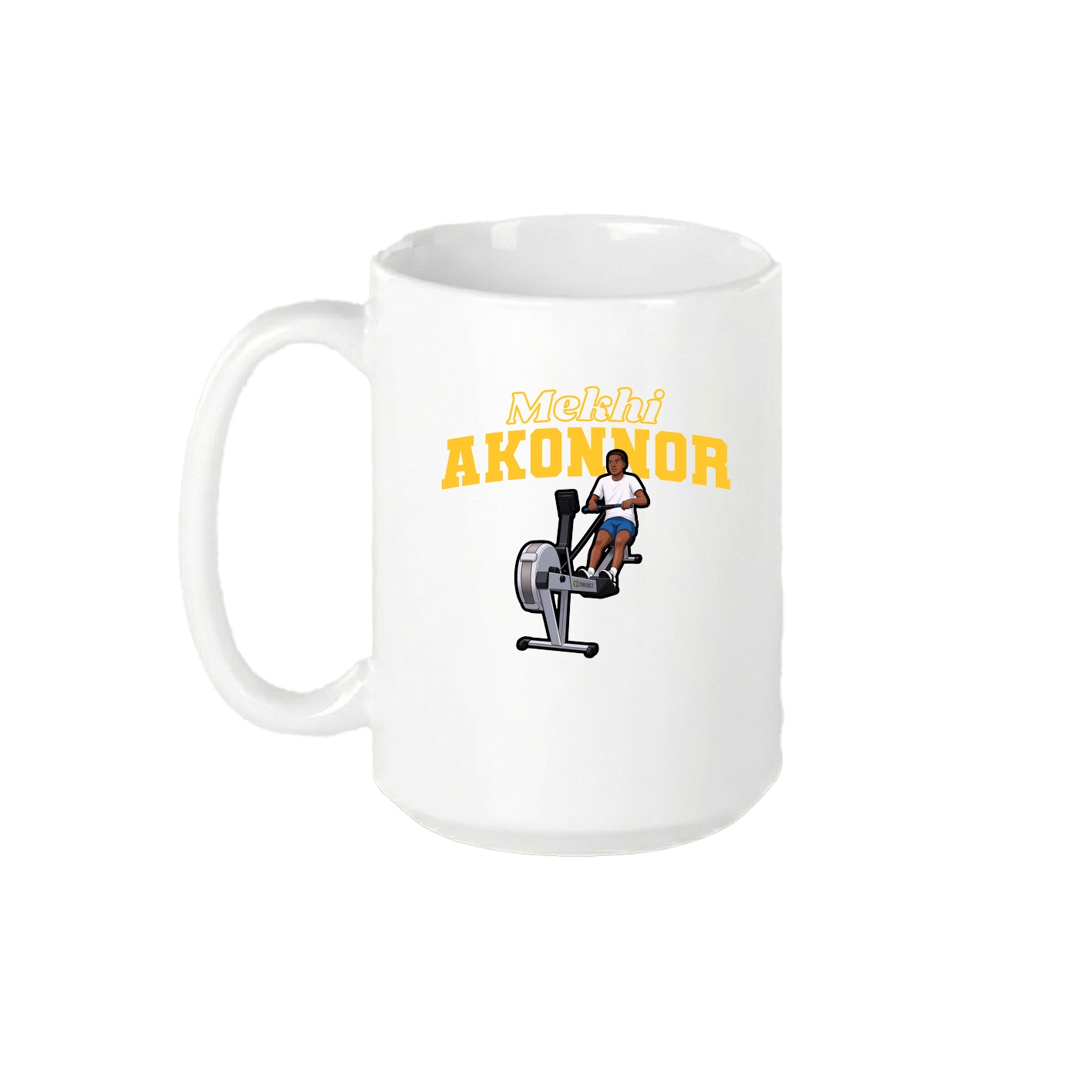 15oz Coffee Mug — Name Arch in White