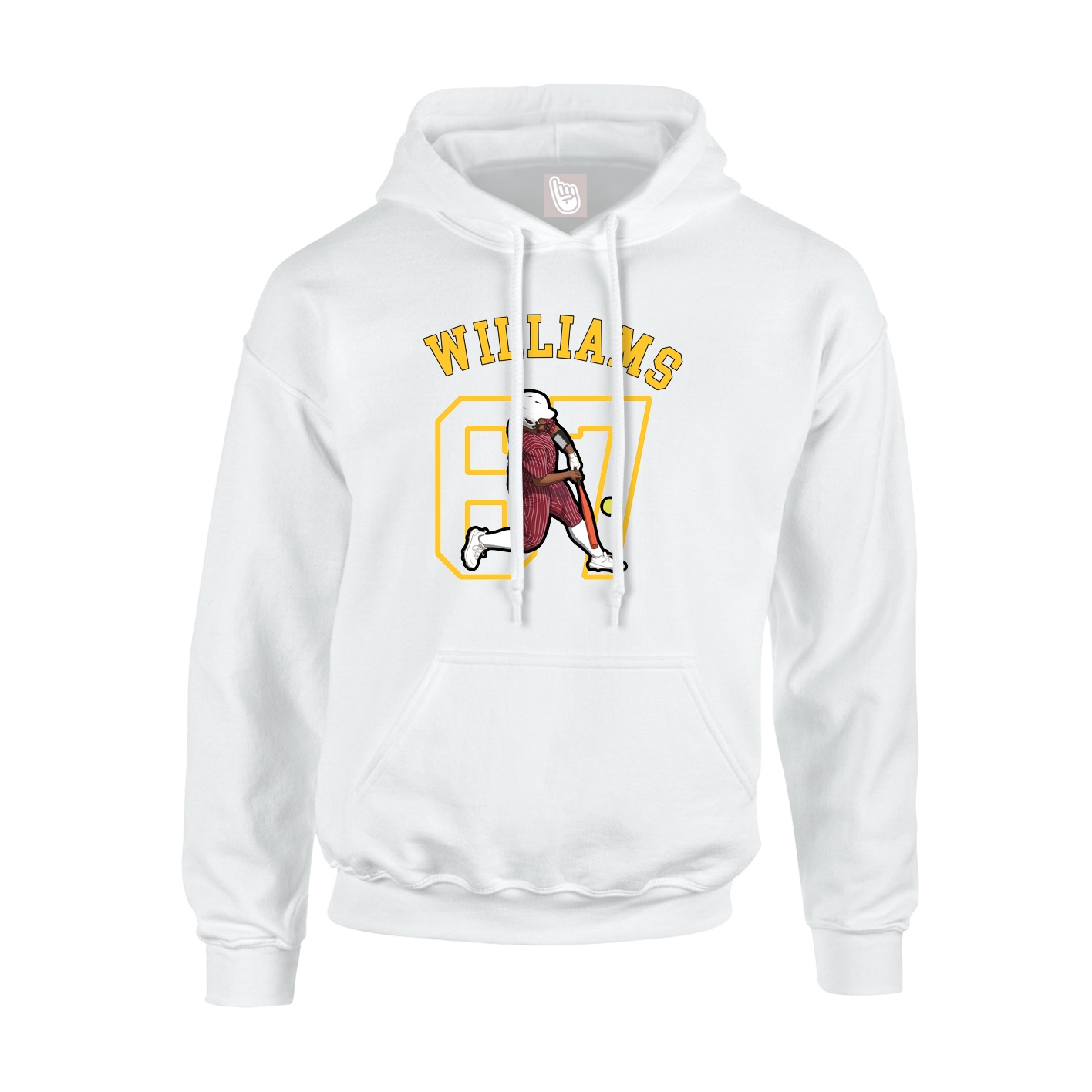 Hoodie — Shirsey Arch in White