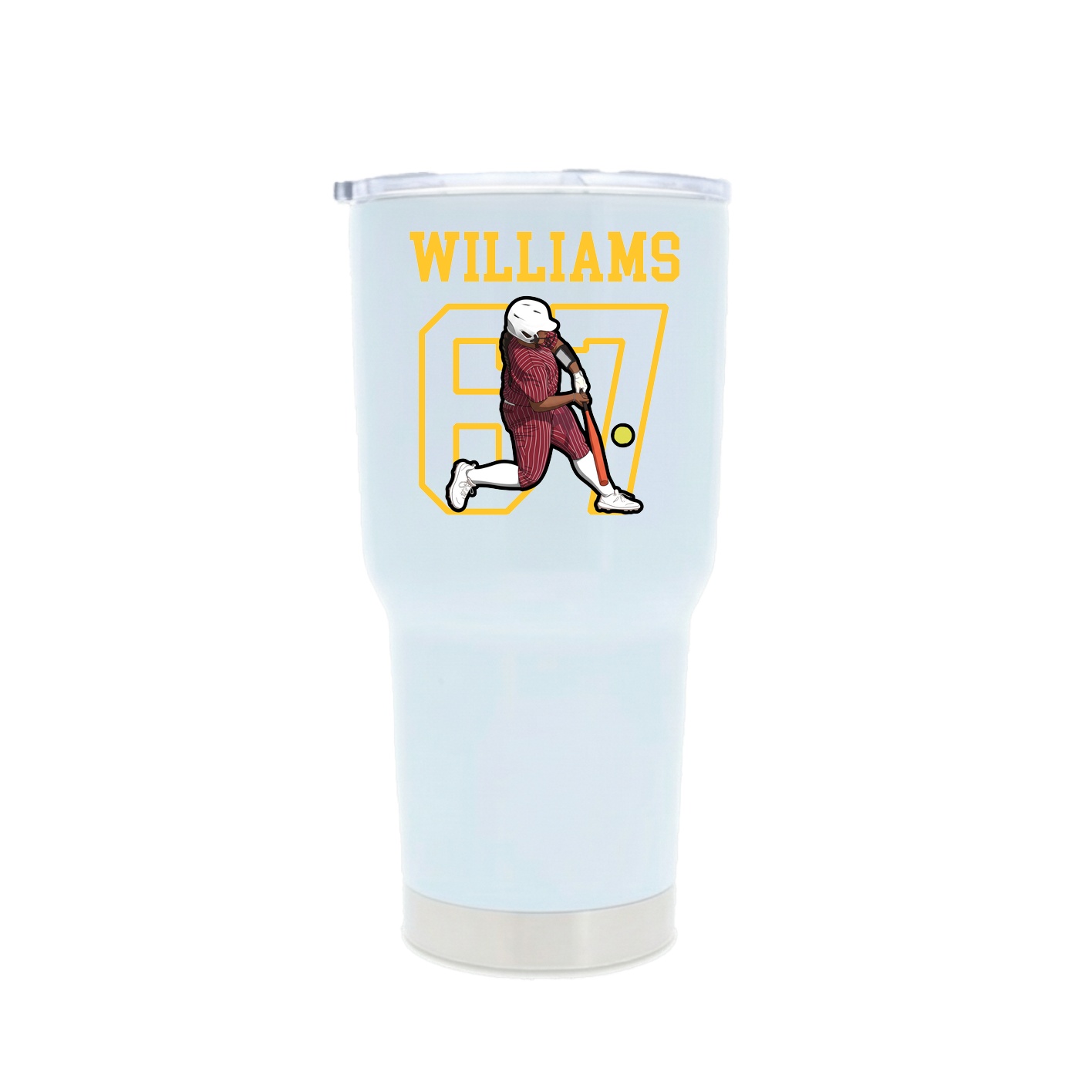 30oz Stainless Steel Tumbler — Shirsey in White