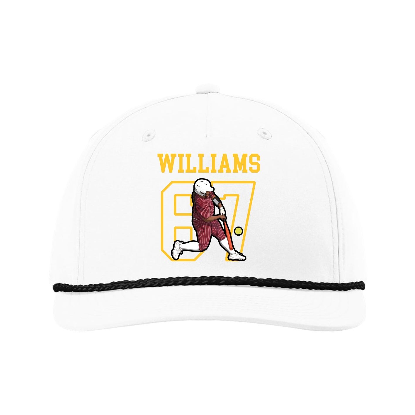 Five-Panel Classic Rope Cap — Shirsey in White