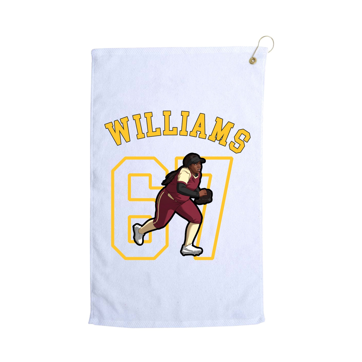 Golf Towel — Shirsey Arch in White