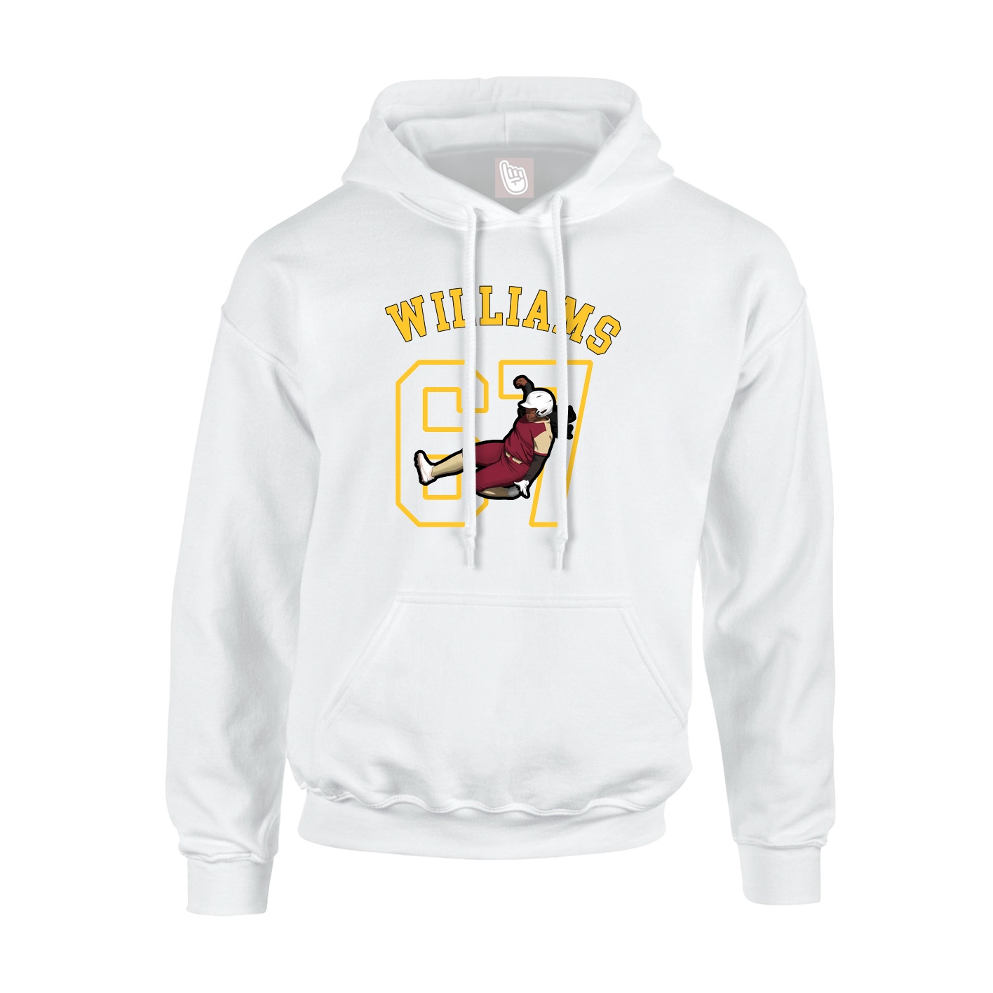 Youth Hoodie — Shirsey Arch in White
