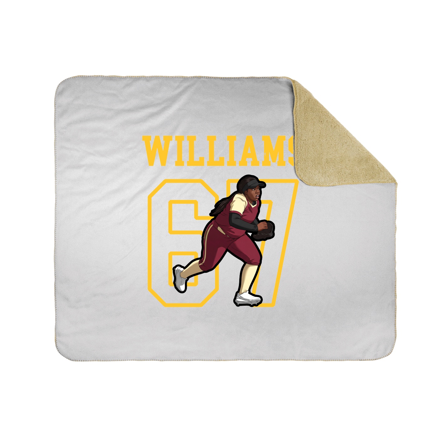 Throw Blanket — Shirsey in White