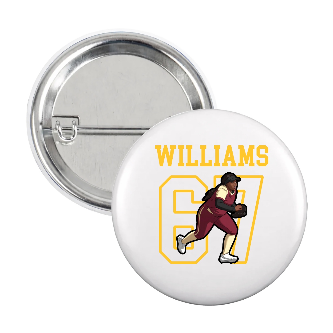 Game Day Button — Shirsey in White