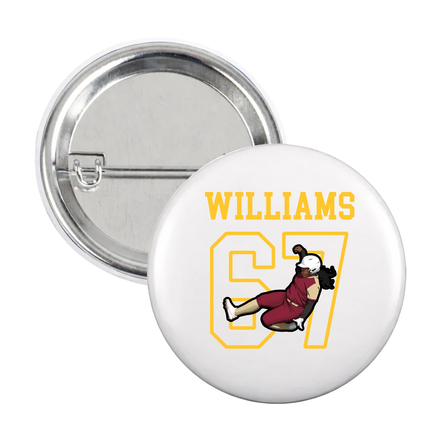 Game Day Button — Shirsey in White