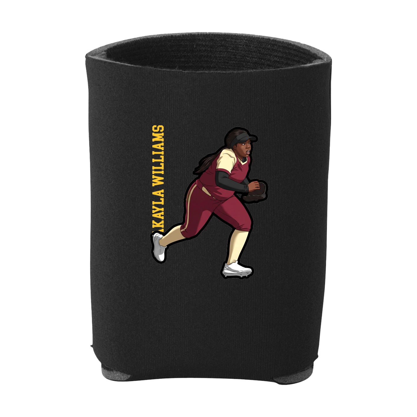 Can Holder — Name Vertical in Black