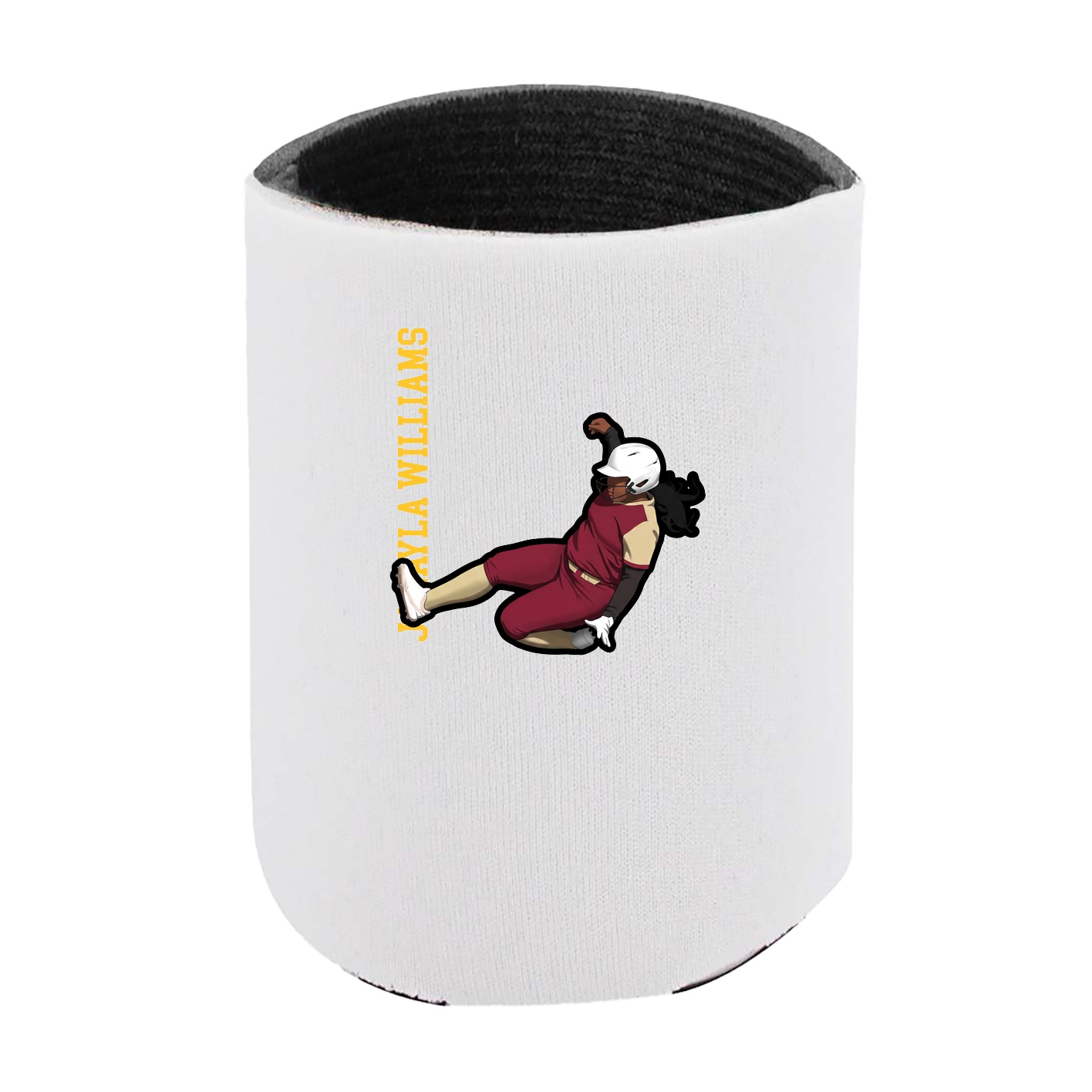 Can Holder — Name Vertical in White