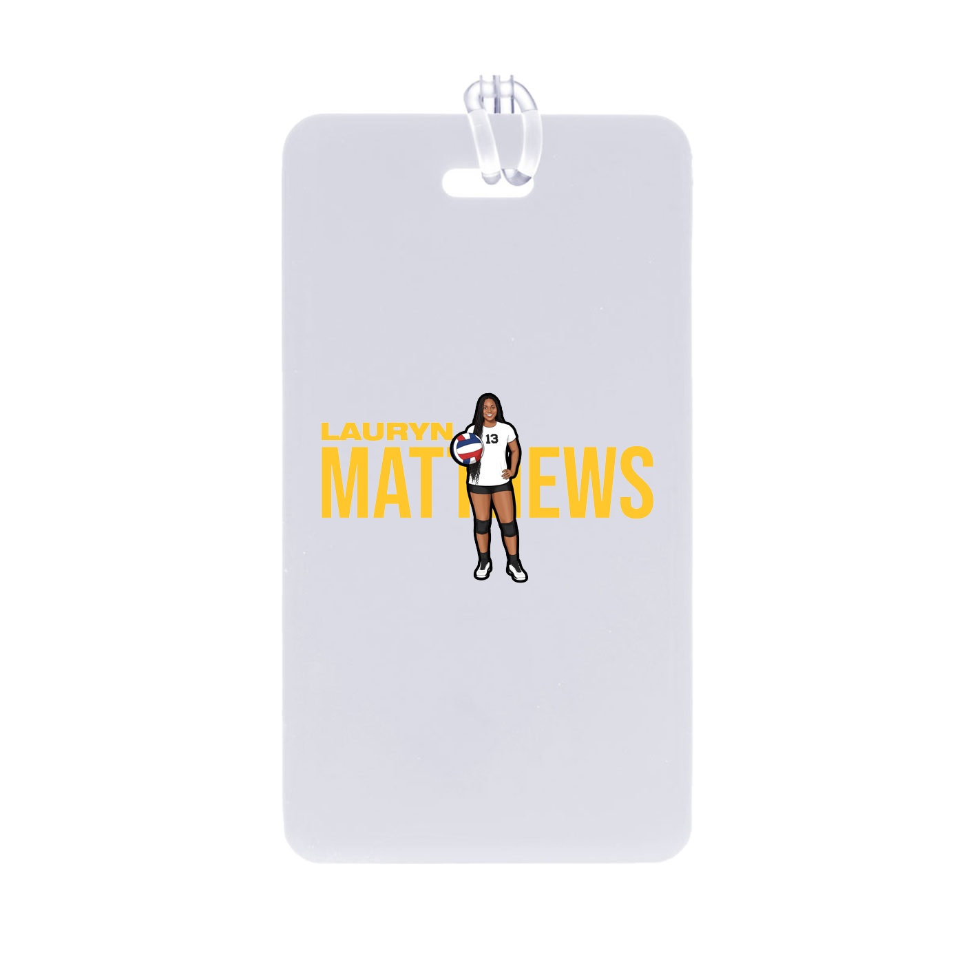 Bag Tag — Player Name in Classic