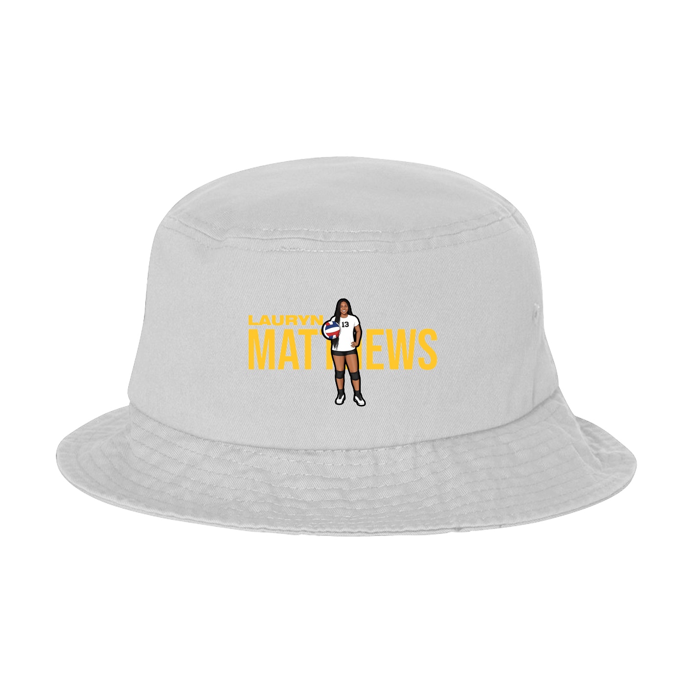 Bucket Cap — Player Name in White