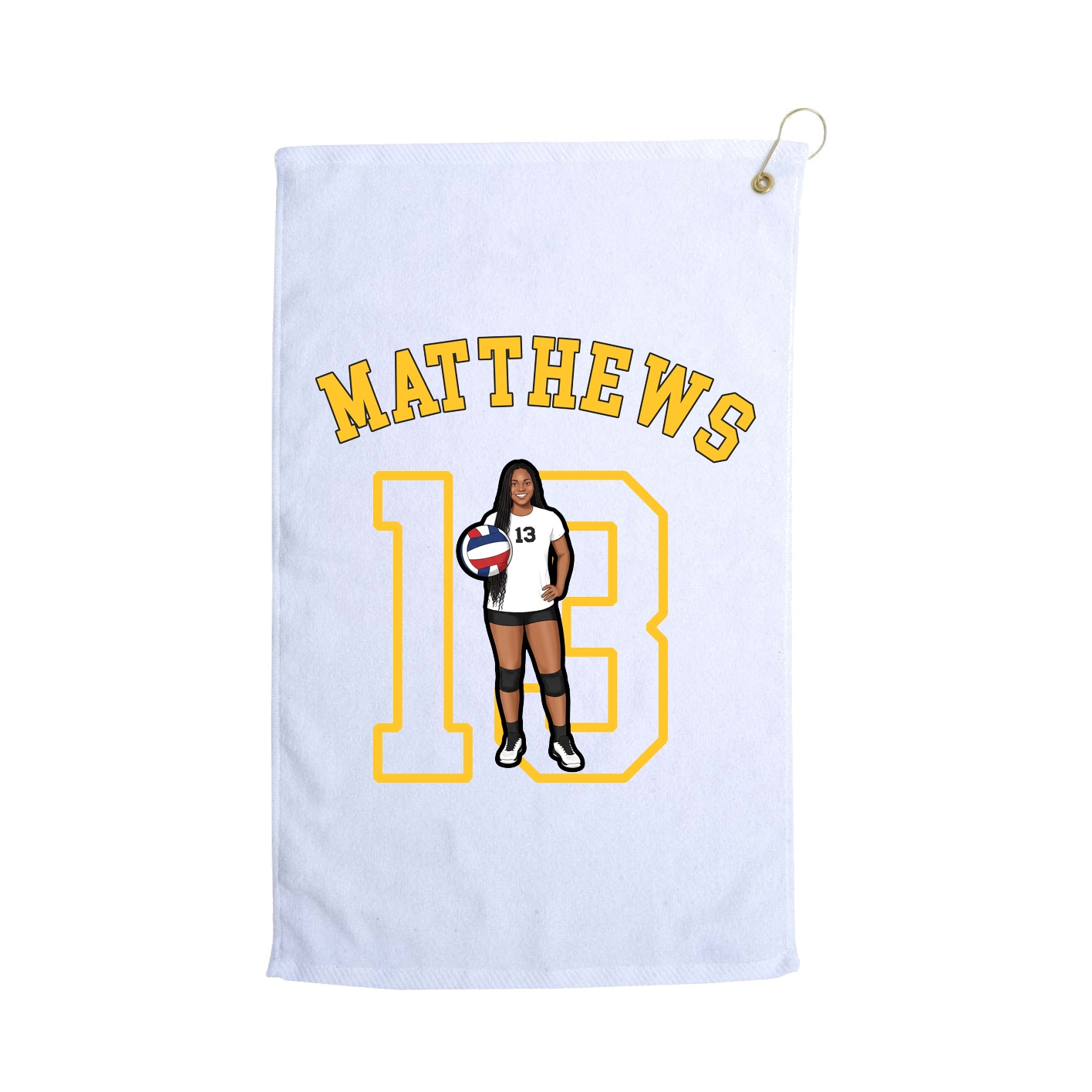 Golf Towel — Shirsey Arch in White