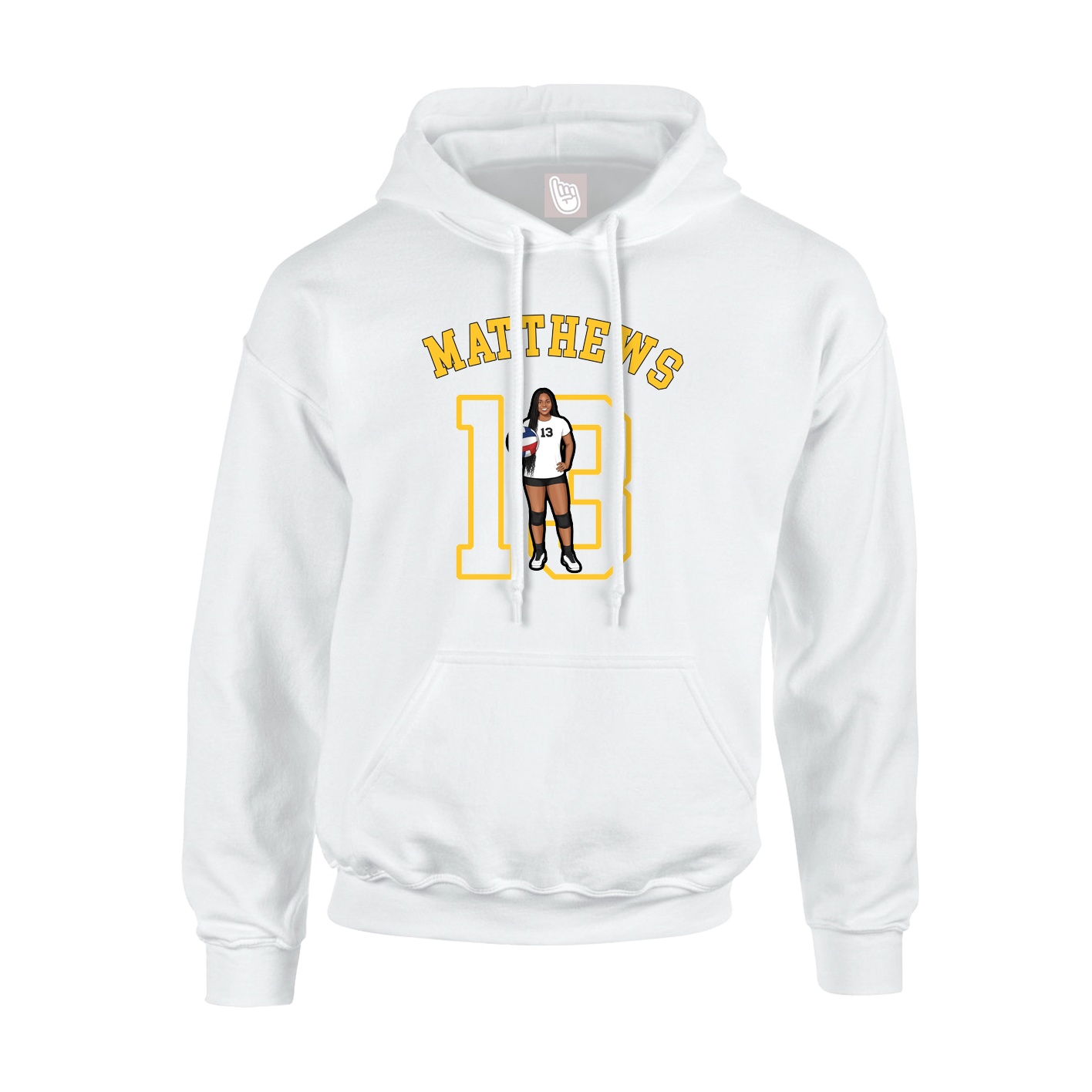 Hoodie — Shirsey Arch in White