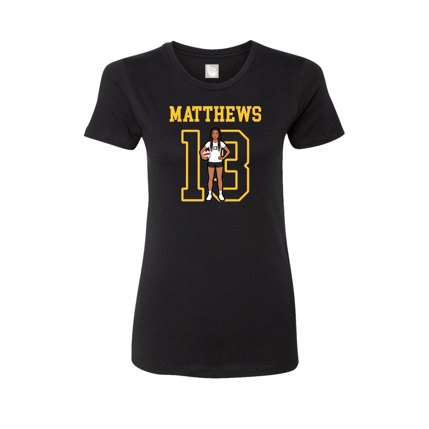 Fitted Women's Tee — Shirsey in Black