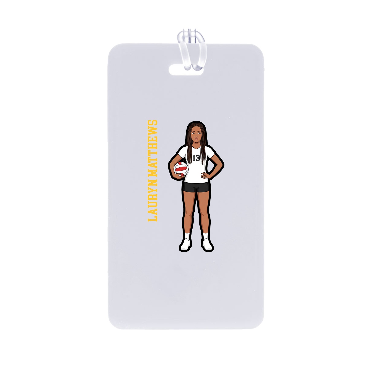 Bag Tag — Name Vertical in Classic