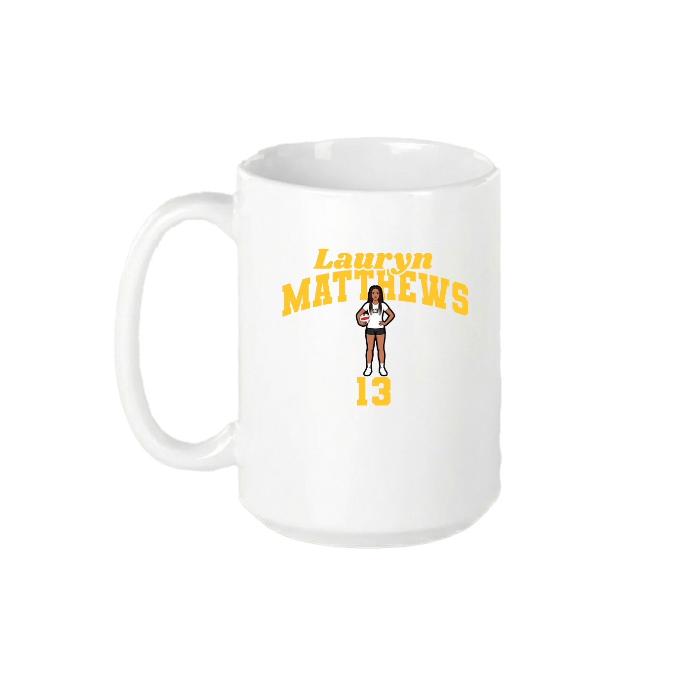 15oz Coffee Mug — Signature Arch in White