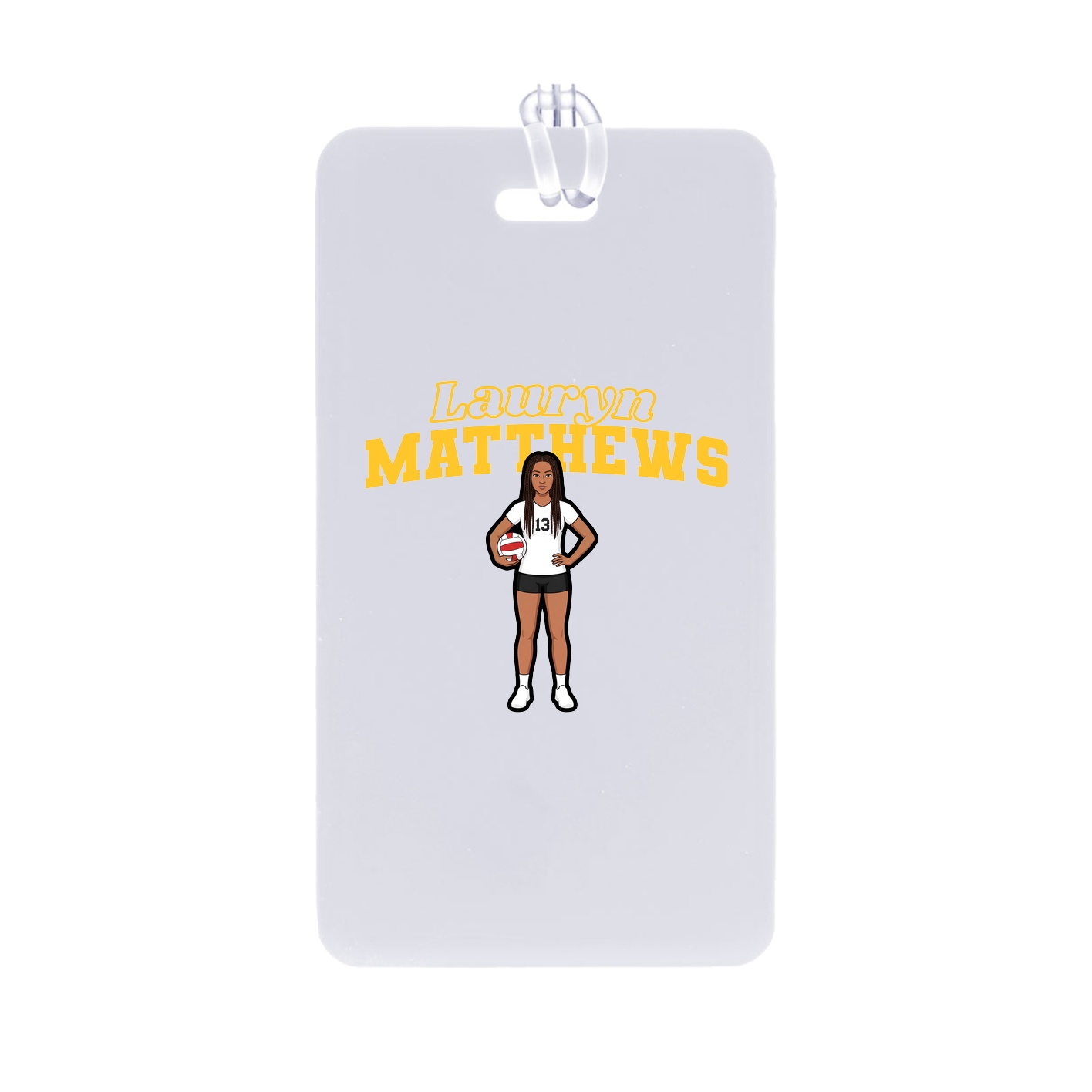 Bag Tag — Name Arch in Classic