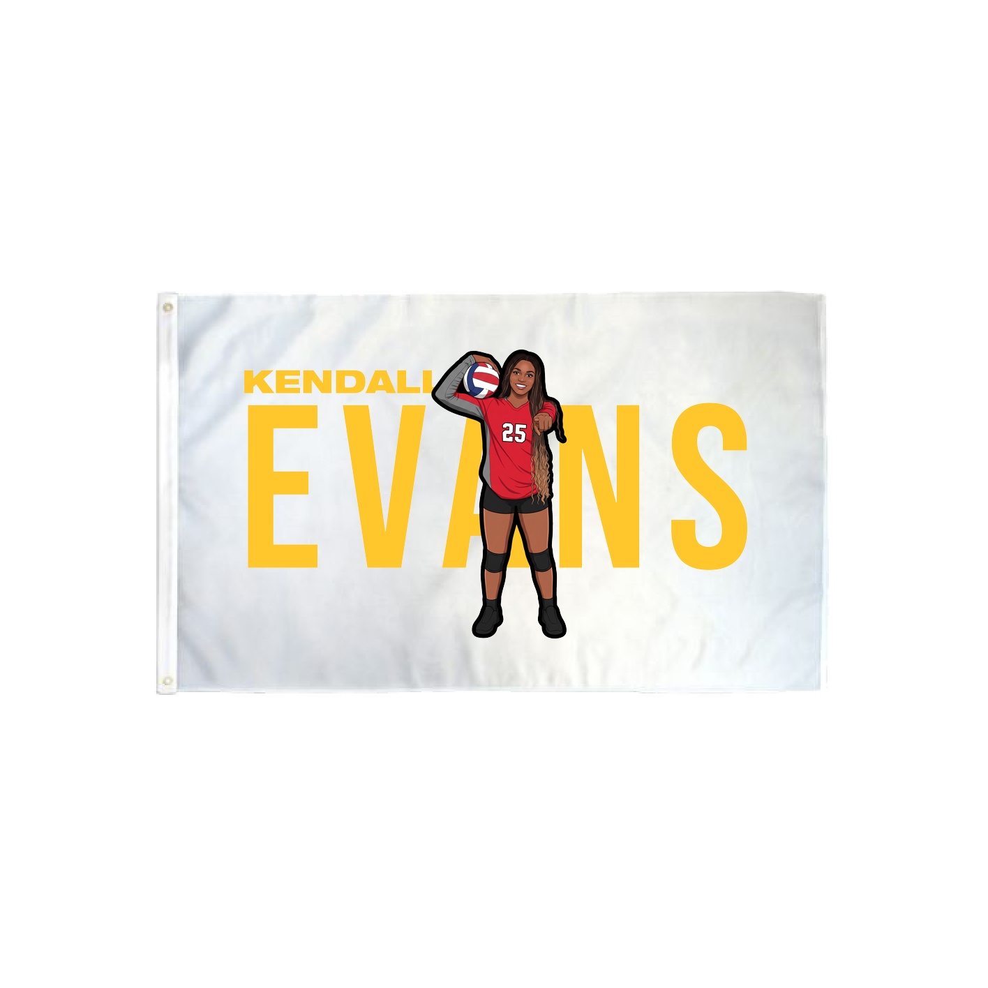 3x5 Flag — Player Name in Classic